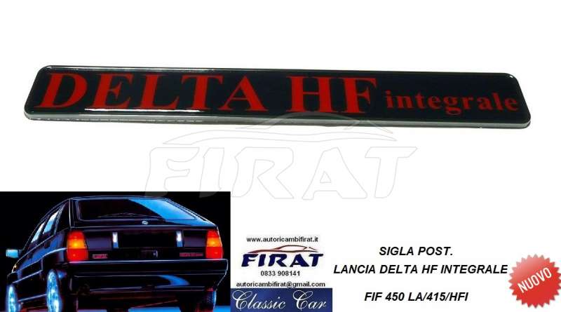 SIGLA DELTA HF INTEGRALE